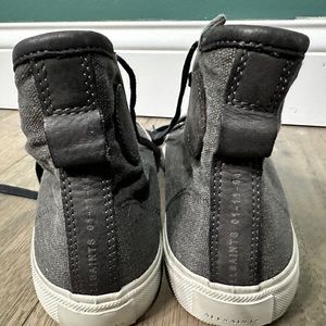 New All saints high top men’s shoes in dip dry grey. Worn only 2 times.